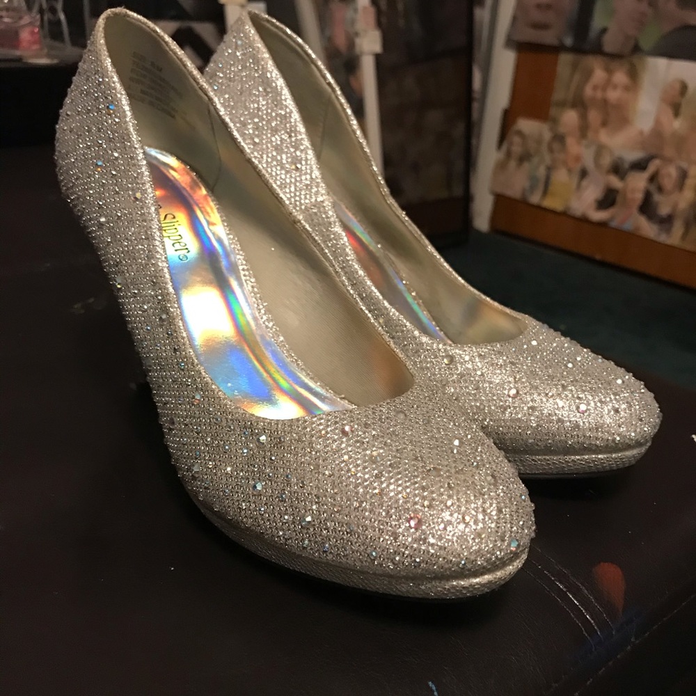 Beautiful silver heels